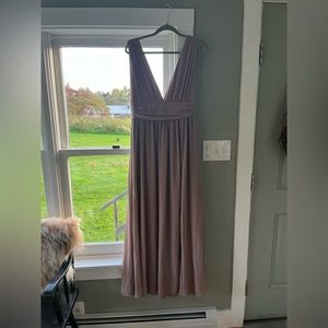 Lulus Heavenly Hues Taupe Maxi Dress